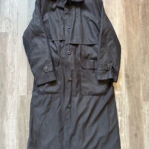 London Fog Black Trench Coat
